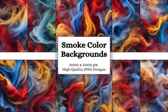12 Vibrant Smoke Colors Backgrounds for Dynamic Design