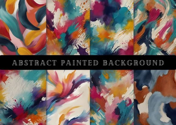 24 Abstract Painted Backgrounds: Elevate Your Visuals