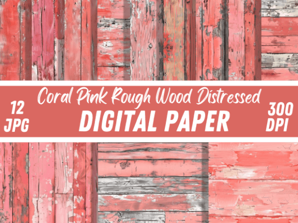 Coral Pink Rough Wood Textures: A Digital Designer's Guide