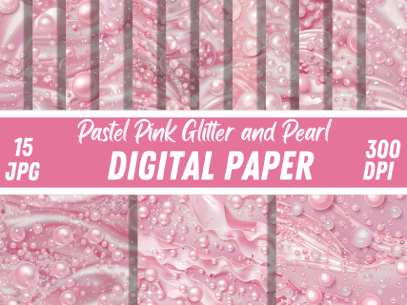 Elevate Your Projects with Pastel Pink Glitter Pearl Backgrounds