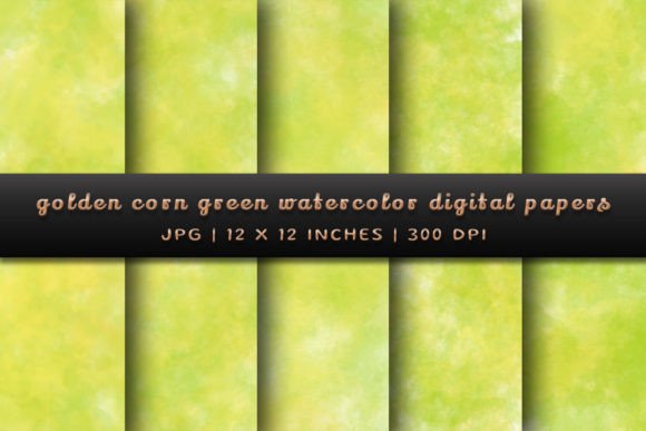 Golden Corn Green Watercolor Backgrounds: A Designer's Guide