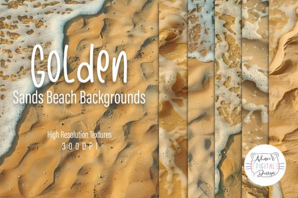 Golden Sands Beach Backgrounds: Elevate Your Visual Projects