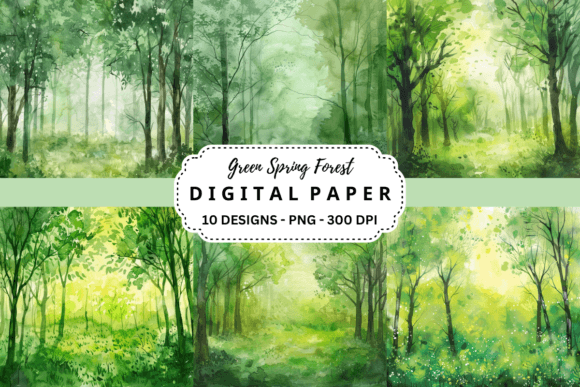 Refreshing Your Projects with Lush Green Spring Forest Backgrounds