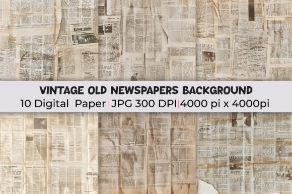 Timeless Texture: Elevate Your Projects with Vintage Old Newspapers Backgrounds