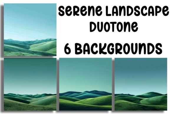 Tranquil Horizons: The Power of Serene Landscape Duotone Backgrounds
