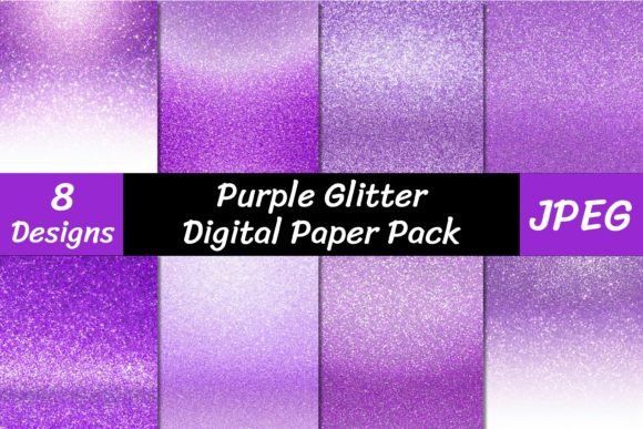 Transform Your Designs with Purple Glitter Backgrounds