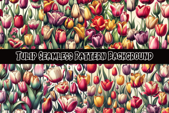 Tulip Seamless Pattern Backgrounds: A Fresh Take on Visual Branding