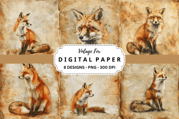 Unlocking Rustic Charm: Vintage Fox Digital Backgrounds