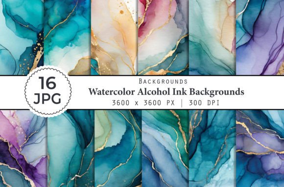 Watercolor Alcohol Ink Backgrounds: Your Creative Toolkit