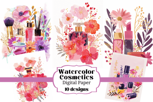 Watercolor Cosmetics Makeup Backgrounds: A Creative Toolkit